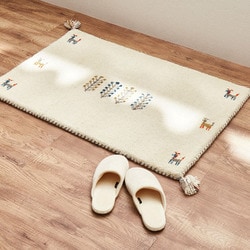 ギャッベ 玄関マット 約60x90cm GABBEH D21 60X90