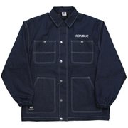 ハンティングコートジャケット メンズ スノージャケット Idg Denim Lサイズ 0401072