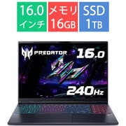 ゲーミングノートパソコン/Predator Helios Neo 16S AI/16型/Core Ultra 7 255HX/GeForce RTX 5070/メモリ 16GB/SSD 1TB/Windows 11 Home PHN16S-71-N76Z57/E