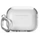 AirPods Pro 3用 ケース クリア 耐衝撃 落下防止 カラビナ付 ワイヤレス充電対応 CLEAR HANG CASE トランスパレント EL_A3PCSTPHZ_TR