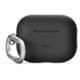AirPods Pro 3用 ケース 耐衝撃 落下防止 カラビナ付 シリコンカバー ワイヤレス充電対応 SILICONE HANG CASE ブラック EL_A3PCSSCN3_BK