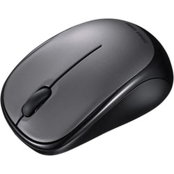 ワイヤレスマウス Bluetooth 静音 3ボタン 超小型 超軽量 左右対称 BlueLED ダークシルバー MA-BBS311DSN
