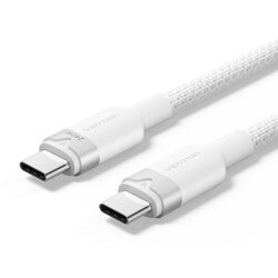 USB Type-C to C ケーブル USB2.0 最大240W 高耐久ナイロン 2m White TR-1405