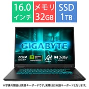 ゲーミングノートパソコン/GAMING A16/16型/Ryzen 7 260/GeForce RTX 5060/メモリ 32GB/SSD 1TB/Windows 11 Home/ブラックスチール GAMING A16 3WHK3JP864SH