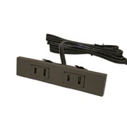 stax tools 家具製作用 埋め込みコンセント (2口/角型) ブラウン 1928221-03