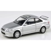 PA-65626 1/64 ホンダ シビック EM1 1999 ボーグシルバーメタリック ウイング付 RHD [ダイキャストミニカー]