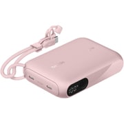 モバイルバッテリー 10000mAh with Display PD20W USB-C×2 ピンク BPB027FQPK
