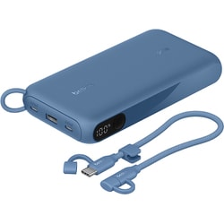 モバイルバッテリー 20000mAh with Display PD20W USB-C×2/USB-A×1 ブルー BPB028FQBL