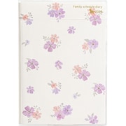 2026年 家族手帳 B6 フラワーラベンダー 日曜はじまり 138SHA