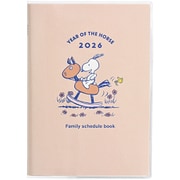 2026年 SNOOPY （スヌーピー） 家族手帳 B6 干支とコミック 日曜始まり 657SQC