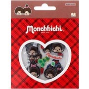 S8813949 [限定 ぷっくりシール モンチッチ 赤チェック]