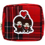 S2337061 [限定 スクエアサガラ刺繍ポーチ モンチッチ ペア]