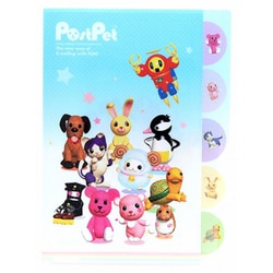 限定 ダイカットクリアファイル5P PostPet 集合 S2174456