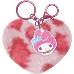 SAC-HF2-MM サンリオキャラクターズ ハート型ファーキーホルダー マイメロディ