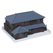 23-482B Ｎスケール完成品 ジオタウン ローカルストラクチャーシリーズ 寄棟造りの町家1（黒壁） [鉄道模型用品]