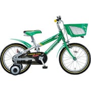 子ども用自転車 CROSS FIRE Kids(クロスファイヤー キッズ) 16インチ 変速なし 簡単着脱補助輪 グリーン&シルバー CK166 2A650C0