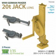 TR35180 1/35 WWII ドイツ 戦車用20tジャッキ ロングタイプ 2個入 [プラモデル用パーツ]