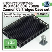 DM35155 1/35 現用 アメリカ XM813ブッシュマスターII 30mm機関砲30×173mm弾 空薬莢セット マズルブレーキ付 400個入 [プラモデル用パーツ]