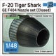 DZ48012 1/48 現用 アメリカ F-20タイガーシャーク用 GE F404 初期型ノズルセット 閉状態 （フリーダムモデルキット用） [プラモデル用パーツ]