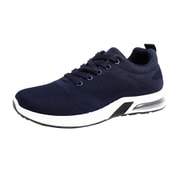 メンズ レディース 撥水 ニットシューズ GMOOD ジームード ランニング スニーカー ネイビー 26.5cm gm-400-navy-265