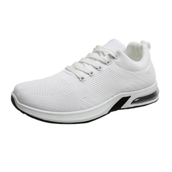 メンズ レディース 撥水 ニットシューズ GMOOD ジームード ランニング スニーカー ホワイト 26.0cm gm-400-white-26