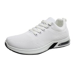 メンズ レディース 撥水 ニットシューズ GMOOD ジームード ランニング スニーカー ホワイト 25.0cm gm-400-white-25