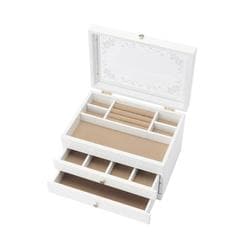 木製ジュエルケース ジュエルケース ホワイト jewelry810 17-810