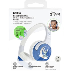 SoundForm Mini 子供用ワイヤレスヘッドホン ディズニー スティッチモデル AUD002QCLSV3-DY