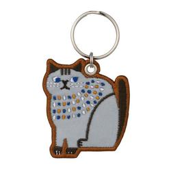 リフレクター刺繍キーリング キーリング CAT.BR sreflector RF-26265