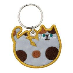 リフレクター刺繍キーリング キーリング CAT.YE sreflector RF-26266