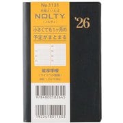 2026年1月始まり手帳 ウィークリー NOLTY(ノルティ) 能率手帳ライツ1小型版(黒) 2026-1131