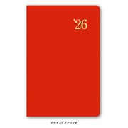 2026年1月始まり手帳 ウィークリー NOLTY（ノルティ） 能率手帳1（ニューレッド） 2026-1218