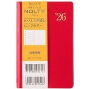 2026年1月始まり手帳 ウィークリー NOLTY(ノルティ) 能率手帳1(ニューレッド) 2026-1218