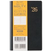 2026年1月始まり手帳 ウィークリー NOLTY(ノルティ) 能率手帳ライツ2(黒) 2026-1241