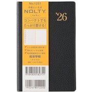 2026年1月始まり手帳 ウィークリー NOLTY(ノルティ) 能率手帳ライツ3(黒) 2026-1251