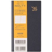 2026年1月始まり手帳 ウィークリー NOLTY(ノルティ) 能率手帳ワイド2(ダークネイビー) 2026-1412