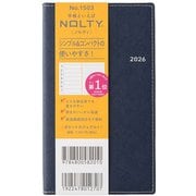 2026年1月始まり手帳 ウィークリー NOLTY(ノルティ) ポケットカジュアル1(ネイビー) 2026-1503