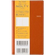 2026年1月始まり手帳 ウィークリー NOLTY(ノルティ) ポケットカジュアル1(オレンジ) 2026-1505