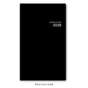 2026年1月始まり手帳 NOLTY（ノルティ） マンスリースリム-iアイダにメモ日曜（ブラック） 2026-1640
