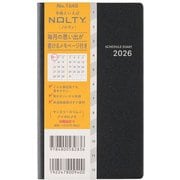 2026年1月始まり手帳 NOLTY(ノルティ) マンスリースリム-iアイダにメモ日曜(ブラック) 2026-1640