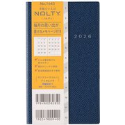 2026年1月始まり手帳 NOLTY(ノルティ) マンスリースリムーiアイダにメモ月曜(ネイビー) 2026-1643