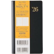 2026年1月始まり手帳 ウィークリー NOLTY(ノルティ) 能率手帳ポケット2(黒) 2026-1904