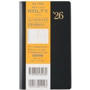 2026年1月始まり手帳 ウィークリー NOLTY(ノルティ) 能率手帳ポケット7(黒) 2026-1908