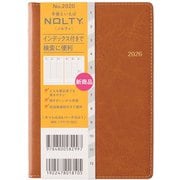 2026年1月始まり手帳 ウィークリー NOLTY(ノルティ) キャレルA6バーチカル1(キャメル) 2026-2020