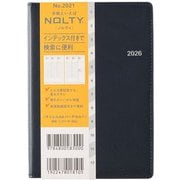 2026年1月始まり手帳 ウィークリー NOLTY(ノルティ) キャレルA6バーチカル1(ダークネイビー) 2026-2021