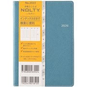 2026年1月始まり手帳 ウィークリー NOLTY(ノルティ) キャレルA6バーチカル1(ブルー) 2026-2023