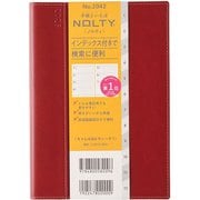 2026年1月始まり手帳 ウィークリー NOLTY(ノルティ) キャレルB6ウィーク1(レッド) 2026-2042