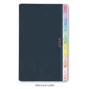 2026年1月始まり手帳 PAGEM by NOLTY ペイジェムウィークリーコンパクト-iメモ月曜（ネイビー） 2026-2200