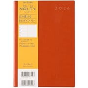 2026年1月始まり手帳 ウィークリー NOLTY(ノルティ) エクリB6ー1(オレンジ) 2026-2264