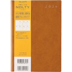 2026年1月始まり手帳 ウィークリー NOLTY（ノルティ） エクリB6ー8（キャメル） 2026-2279